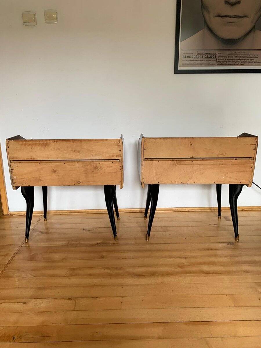 Bedside tables by Paolo Buffa, Italy, 1950s, set of 2