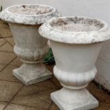 Pair of Medici vases in reconstituted stone