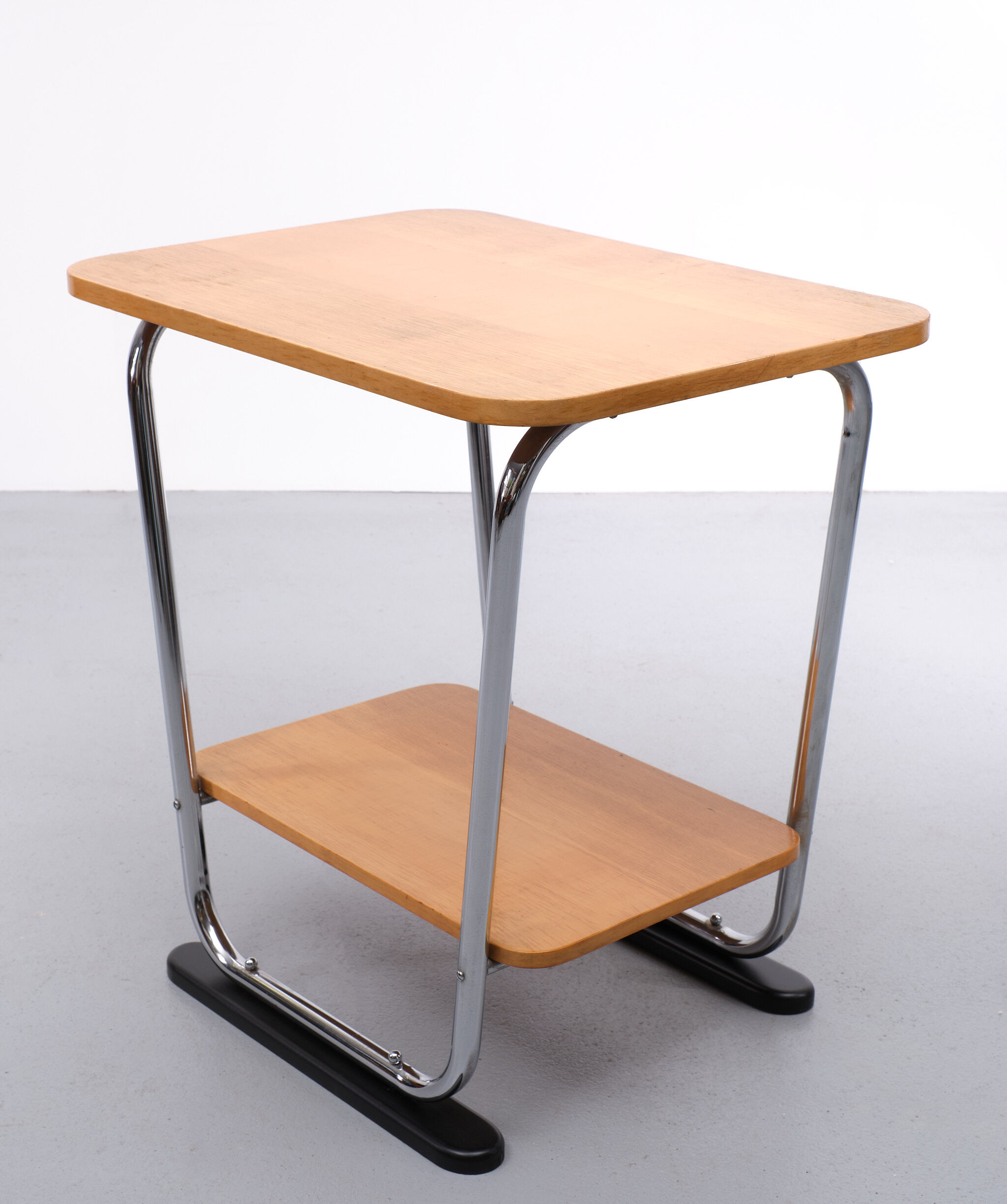 Bauhaus 2-Tier Side Table, Germany, 1930s