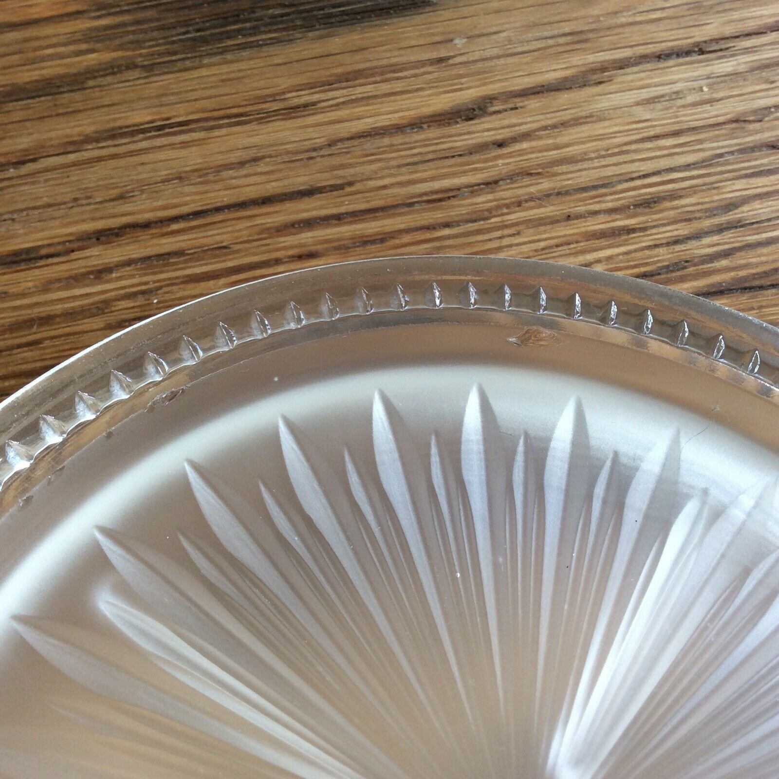 2 glass bottle bottom verlis frosted effect - bottle coaster 1930