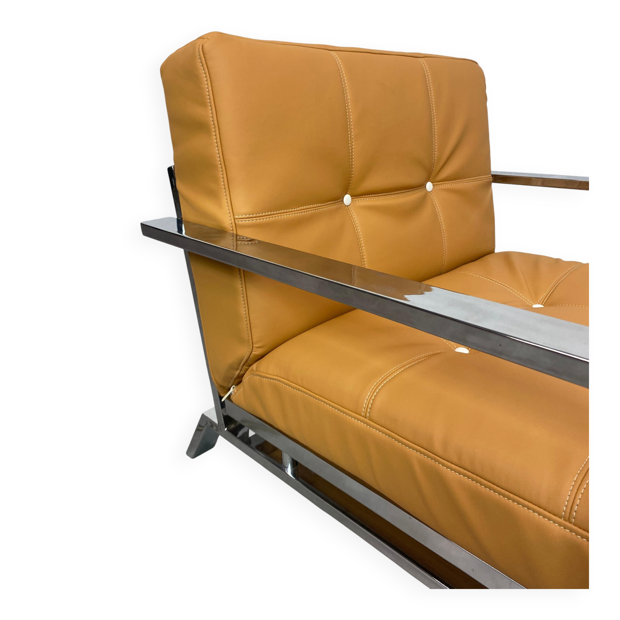 Fauteuil lounge design milieu du siècle - Studio beige