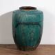 Antique emerald green enamelled vase (c.1820) #12