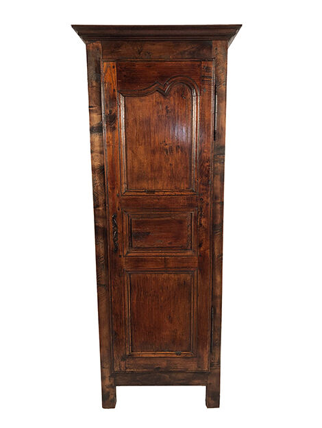 Stained solid wood cap, old walnut door