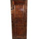 Stained solid wood cap, old walnut door