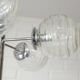 Vintage Pendant Light / Mid Century Modern Sputnik / Chrome Hanging Lamp