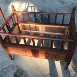 Lit enfant provençal en bois sculpté