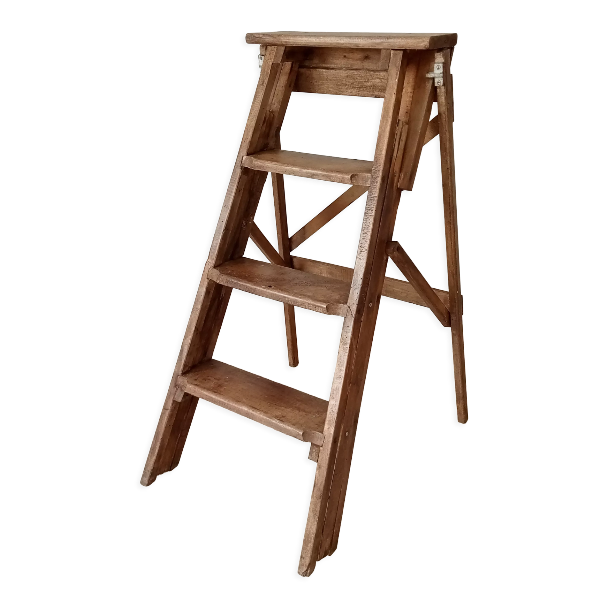 Wooden workshop stepladder 50s
