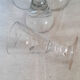 Old bistro glasses with thick bottoms