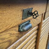 Furniture notary sliding curtain binder 1950s