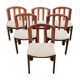 Set of 6 chairs in solid teak Roche Bobois 1960/1970