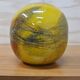 Vase en verre soufflé à la bouche jaune Ioan Nemtoi