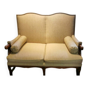 banquette  en noyer d'époque
