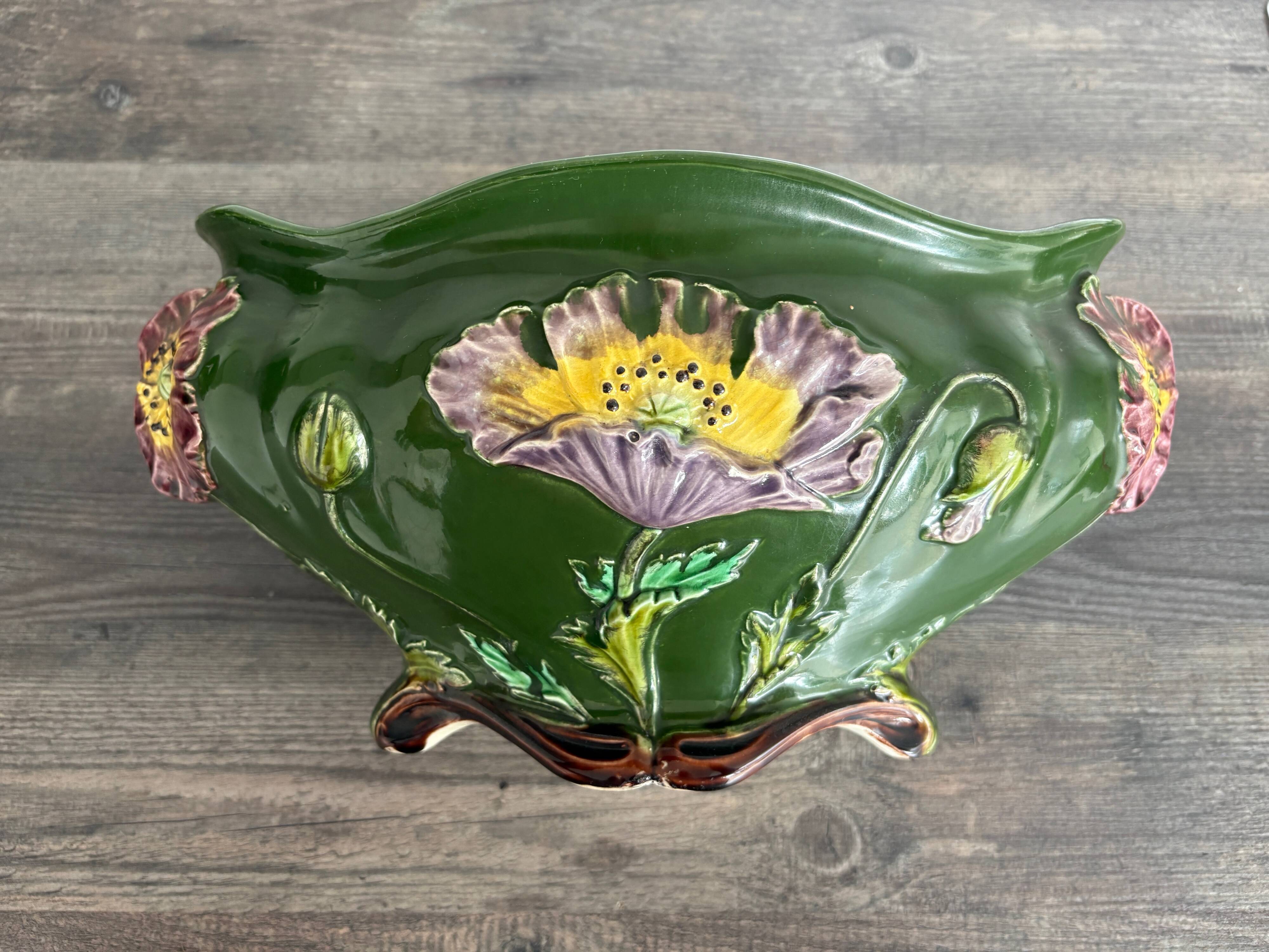 Large antique planter De Bruyne Frères 1900