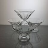 4 Baccarat crystal champagne glasses Rex model
