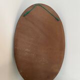 Green oval mirror