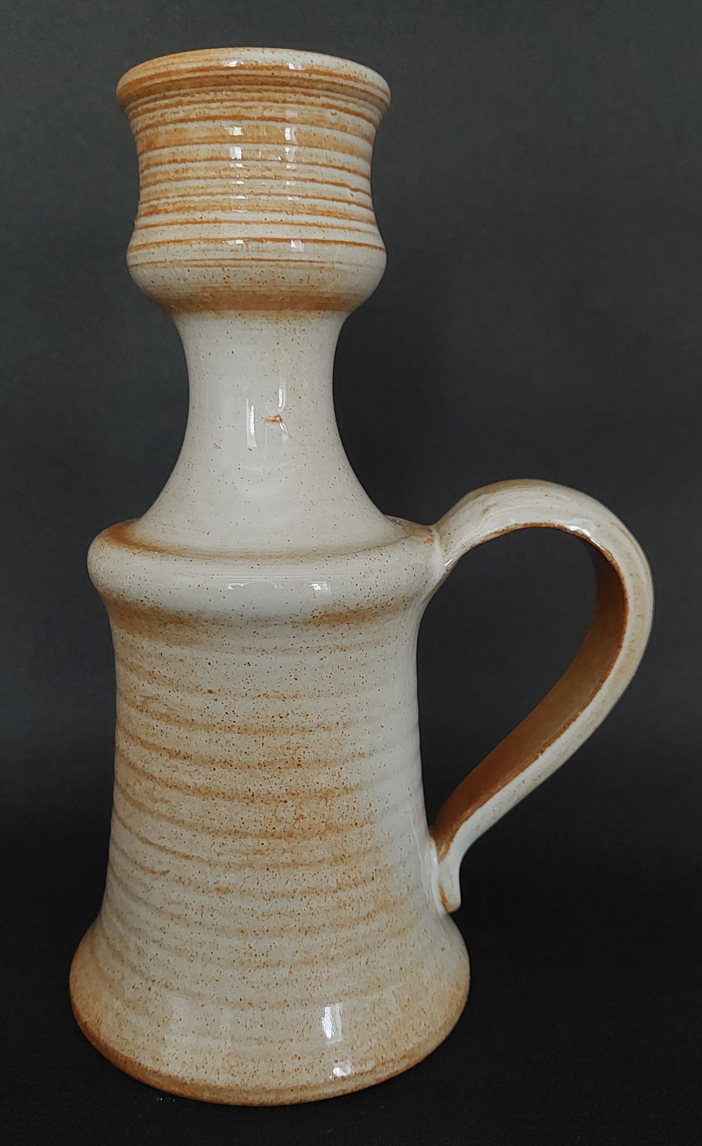 Vase en grès signé Montgolfier XXème