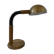 Ancienne lampe bureau design hillebrand année 70 laiton bois