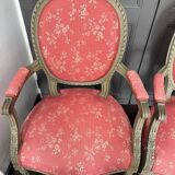Pair of Louis XVI medallion armchairs