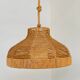 Large rope & jute pendant light, 1970s