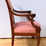 Paire de Fauteuils en Acajou, époque Restauration – Début XIXe