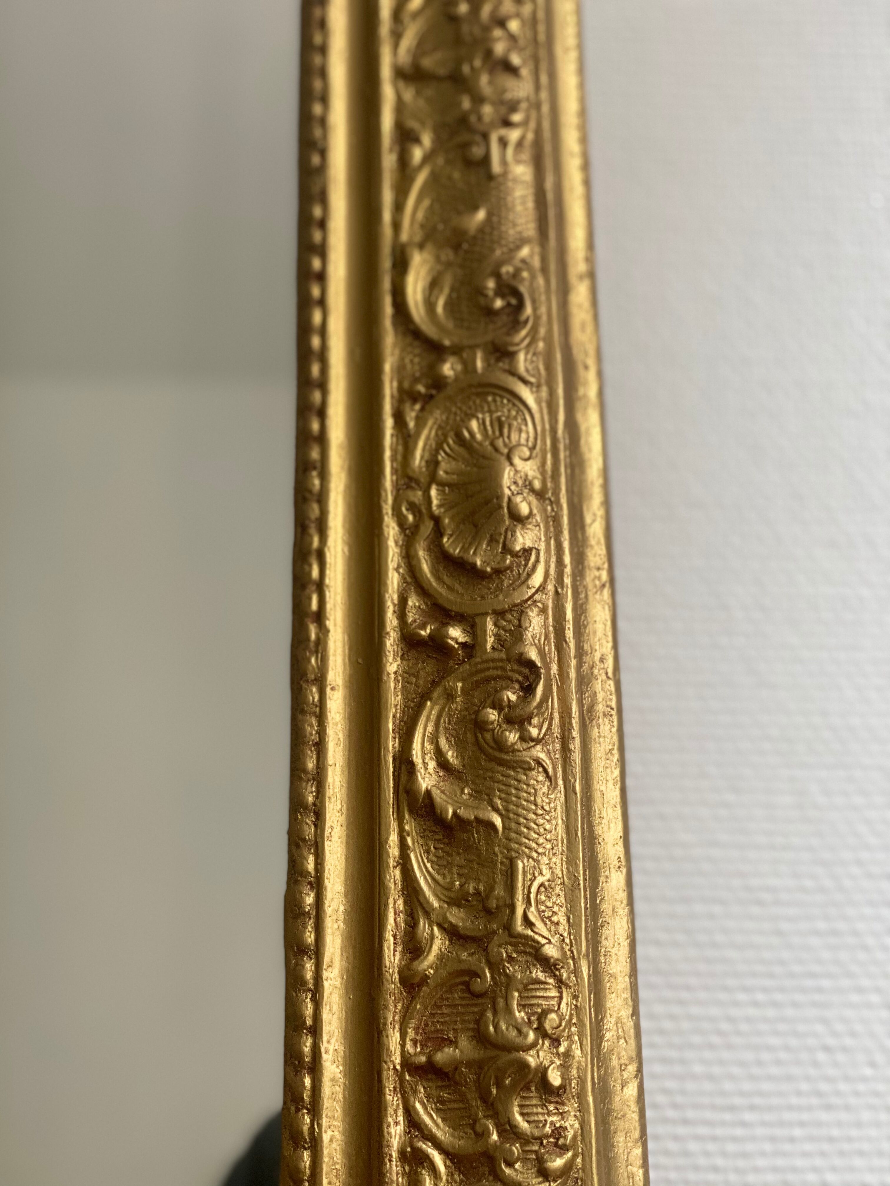 Old rectangular mirror Louise Philippe gilded fireplace 115x156cm