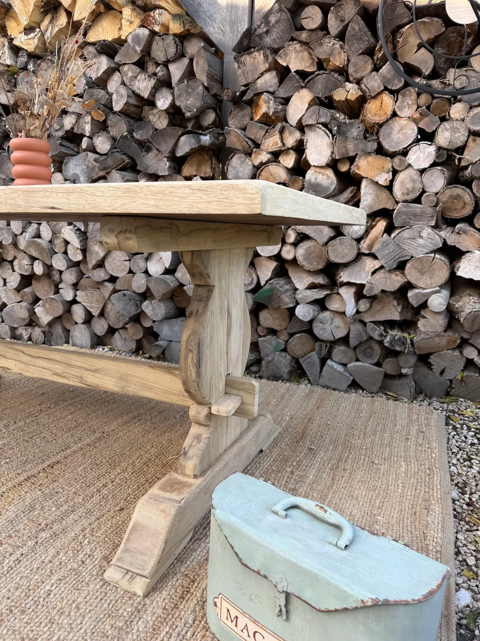 Table monastère 188cm frêne massif