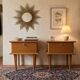 Pair of Scandinavian oak bedside tables, 1960s