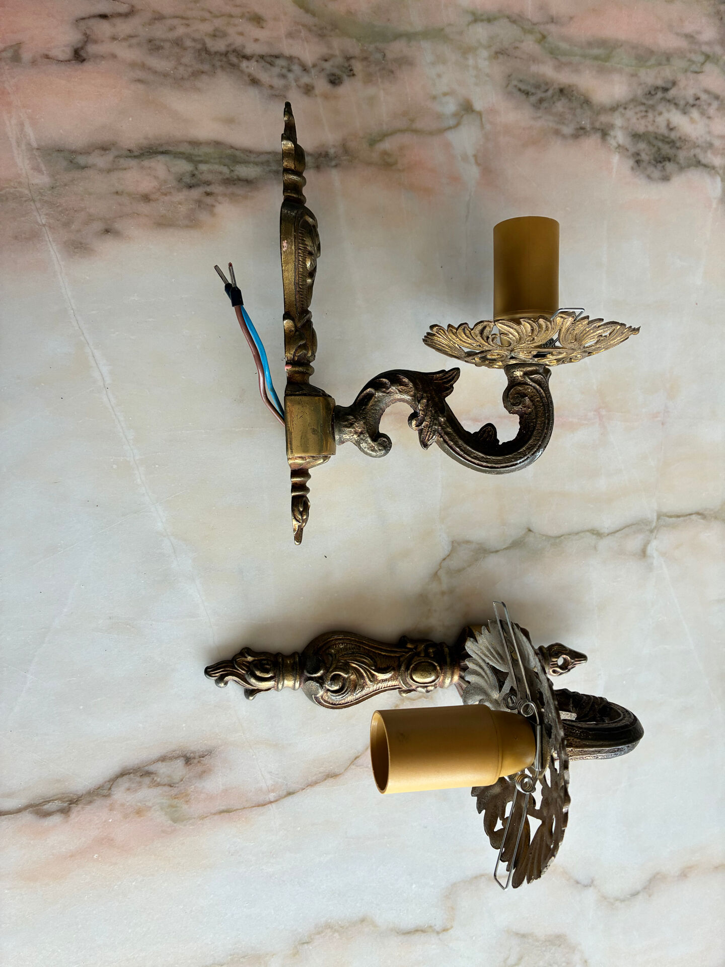 Pair of antique wall sconces