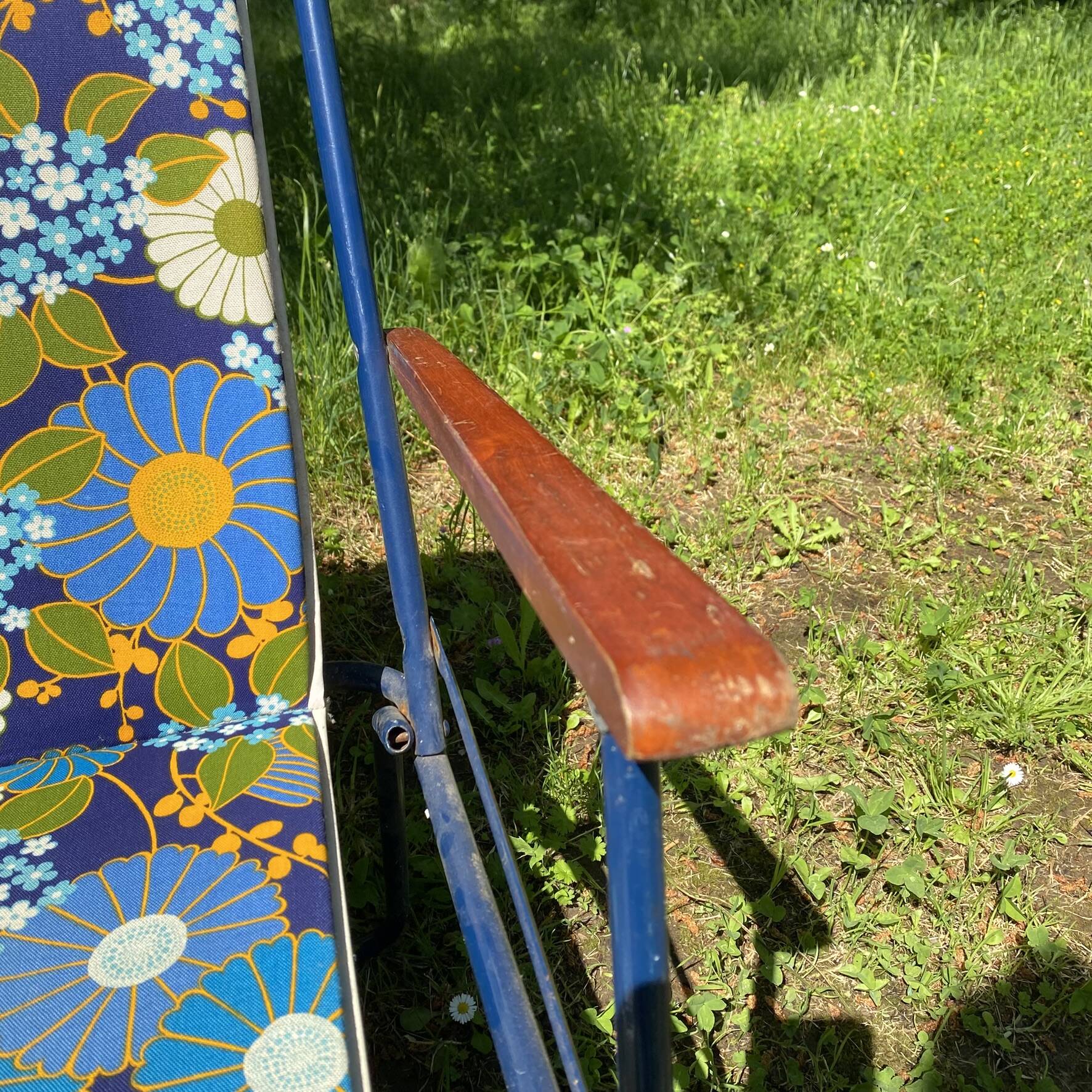 Chaises de camping pliantes années 70 , chaises de jardin