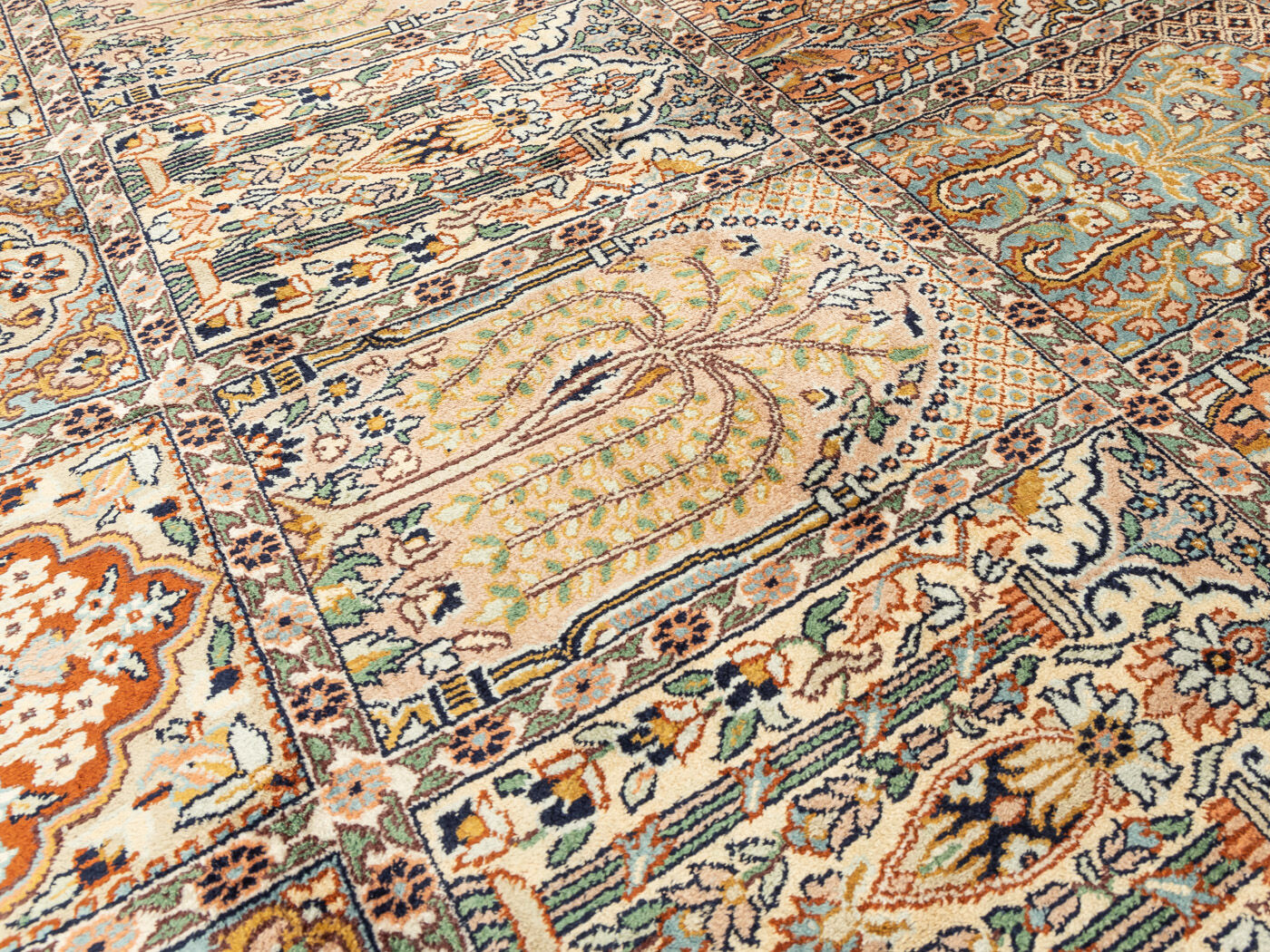 1960s cashmere carpet, 153 x 216