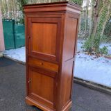 Louis Philippe style solid wood barn wardrobe from the 20th century.