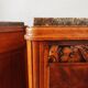 Paire de tables de chevet Art Déco en noyer blond massif, France 1930
