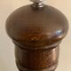 Pepper or pepper mill in wood Peugeot Frères Lion, height 26 cm