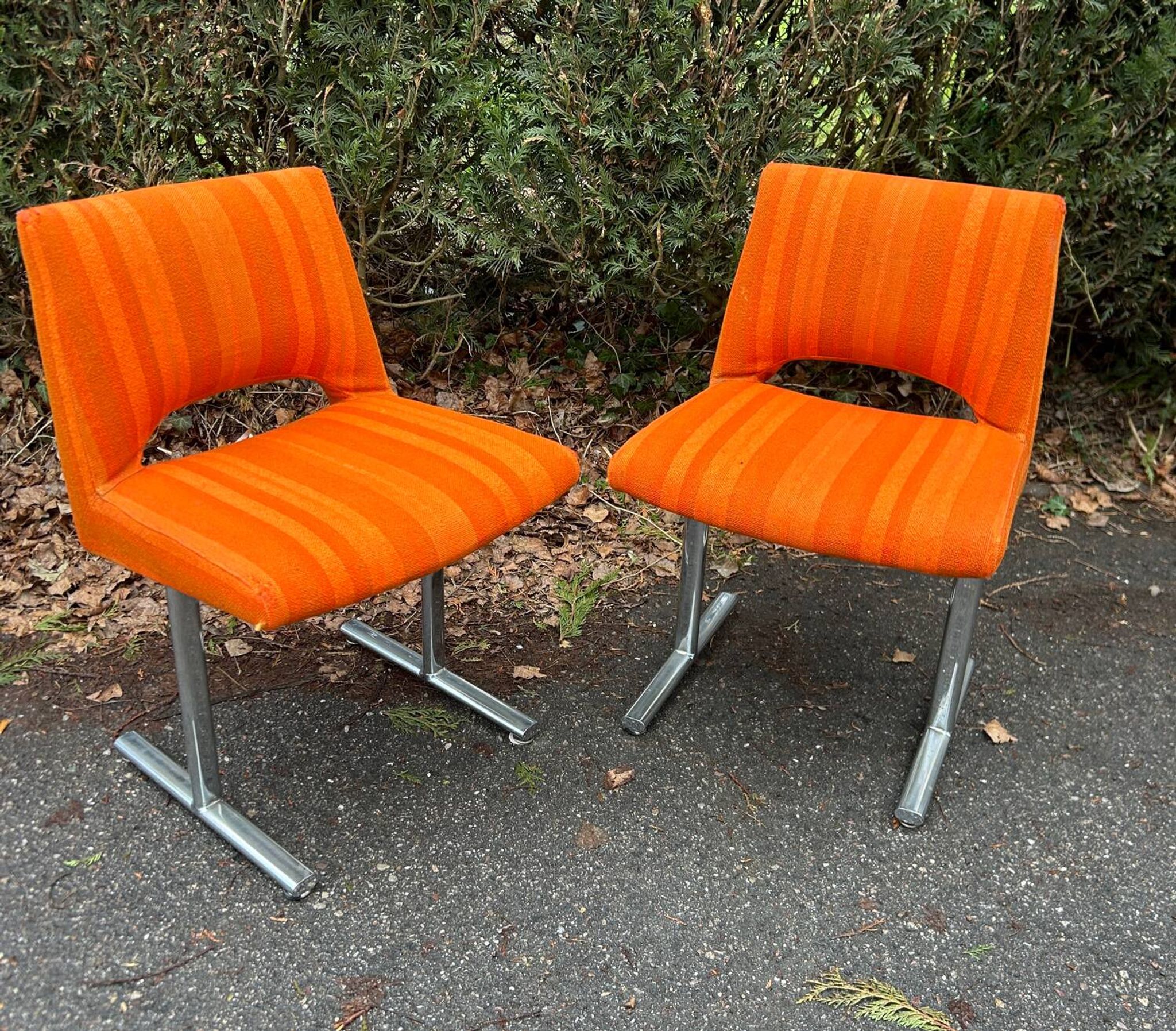 Pair of chairs by Georges Frydman