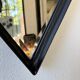 Miroir brutaliste losange en fer