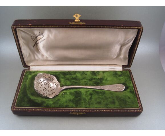 Cuillère à sucre en métal argenté poinçon orfèvre cailar bayard & cie vers  1900 | Selency