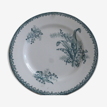 Iron earth faience plate