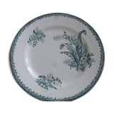 Iron earth faience plate