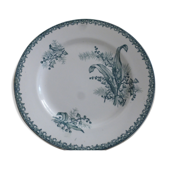 Iron earth faience plate