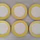 Assiettes plates en faïence Orchies Moulin des Loups Vintage