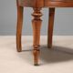 Antique walnut chairs with upholstered seats in fabric, Italy, late 19th century.