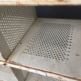 1970 postal sorting locker, perforated tole manufactured by Metalex