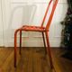 Orange Tolix chair