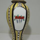 1930s ceramic lamp and bronze/vintage frame