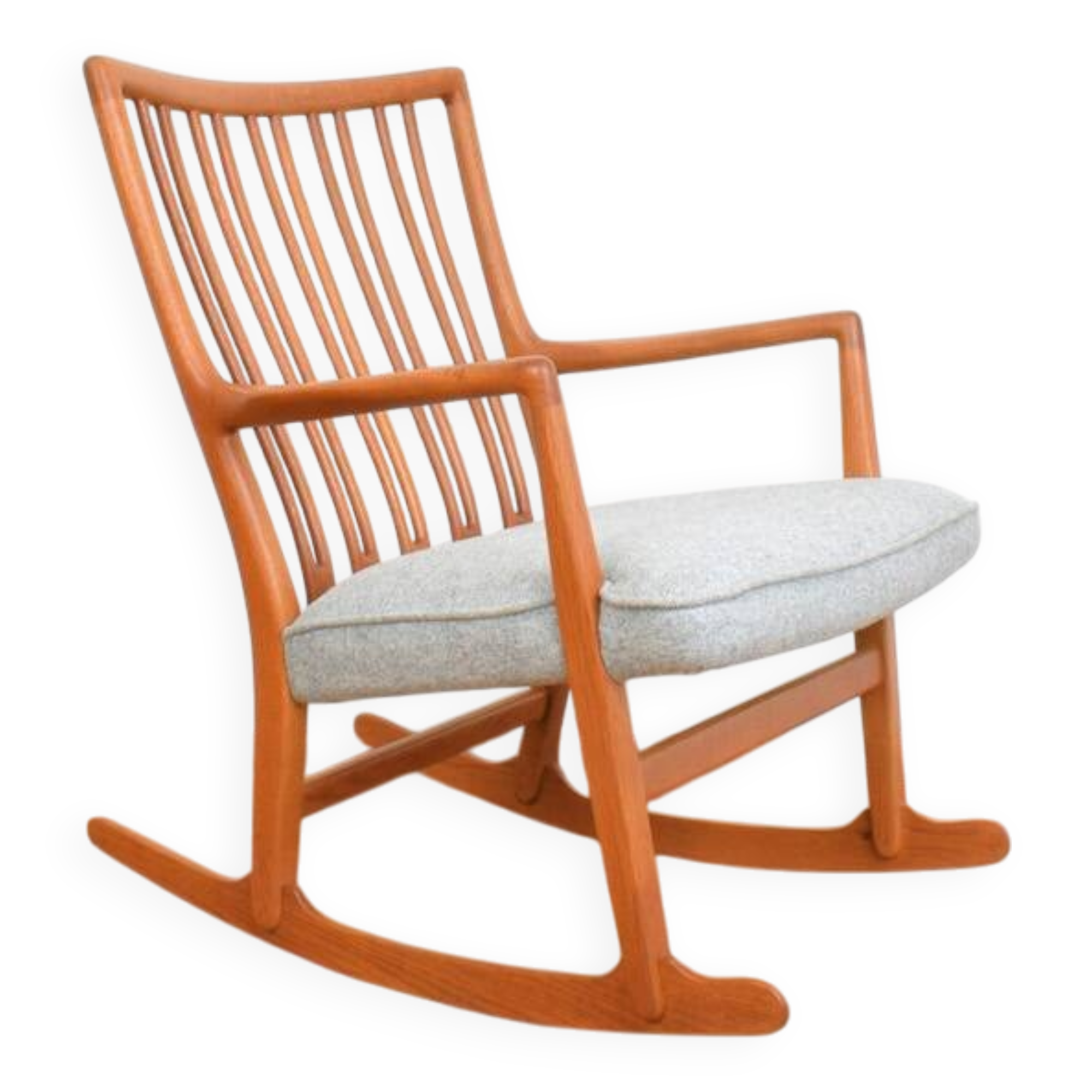 Oak ML33 Rocking Chair by Hans J. Wegner for A/S Mikael Laursen, 1950s