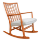 Oak ML33 Rocking Chair by Hans J. Wegner for A/S Mikael Laursen, 1950s