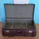 Duo of vintage dark brown suitcases "Mother Big and her little chaperone"
