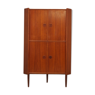 Armoire d'angle design danois en teck des années 60-70