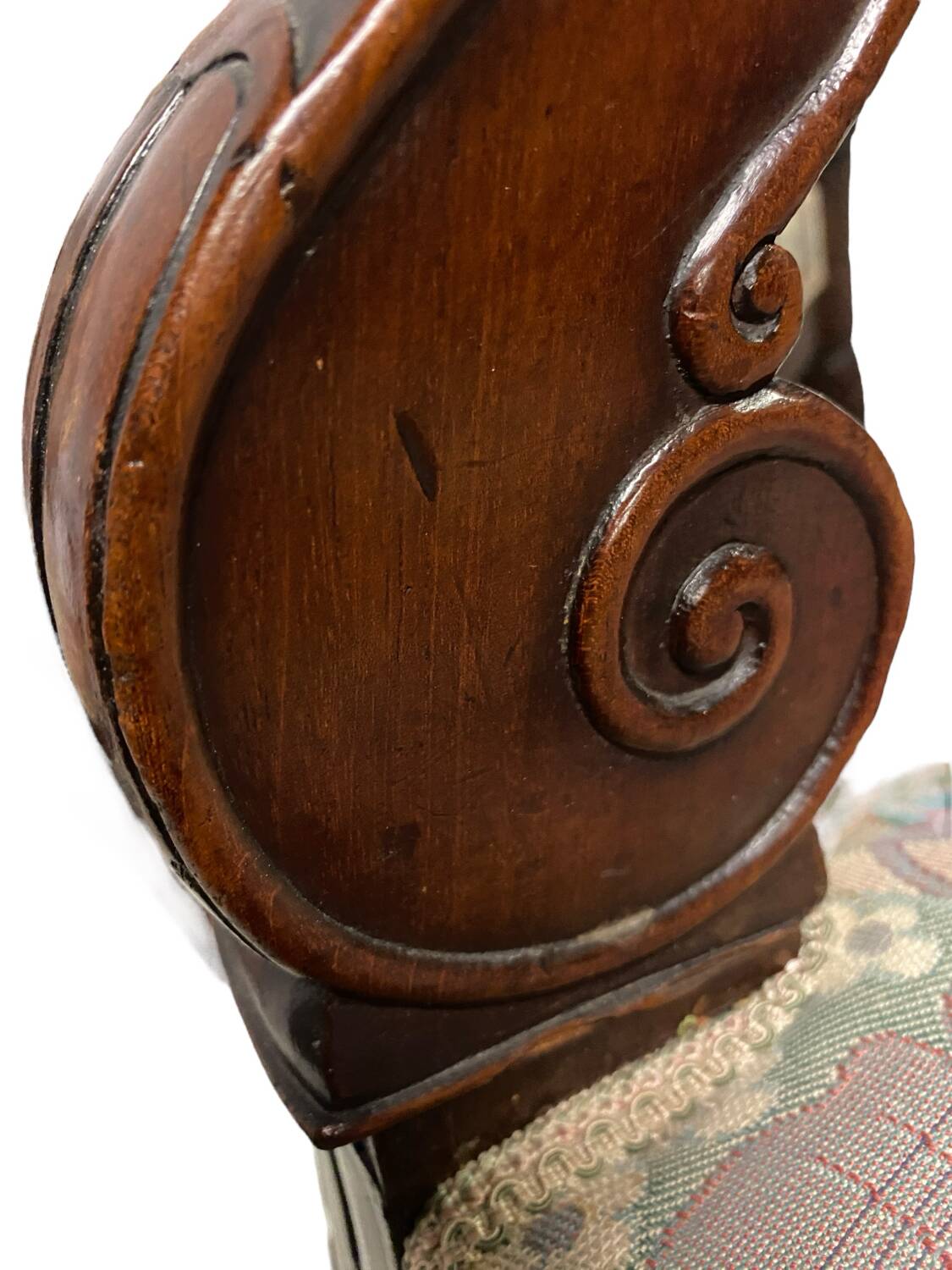 Four 19th century mahogany armchairs