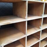 Wood-burning storage unit with an industrial locker